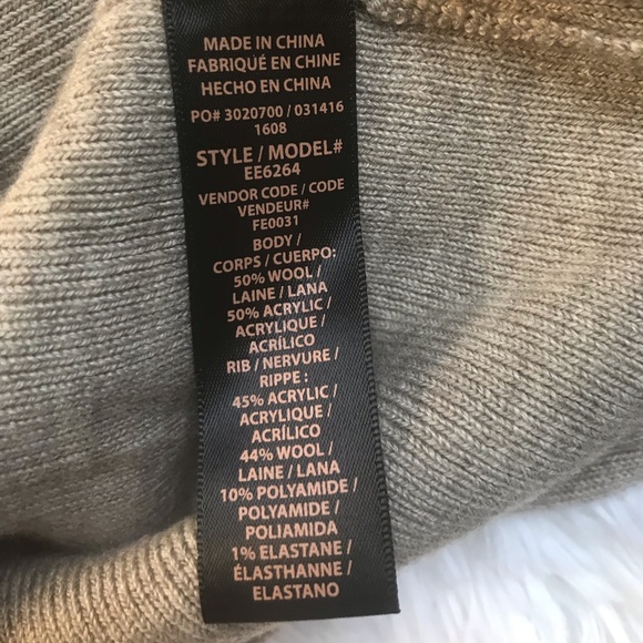 Ella Moss wool blend off shoulder wool blend sweater - Picture 5 of 5